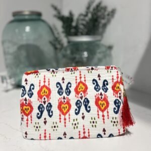 Neceser naranja y azul