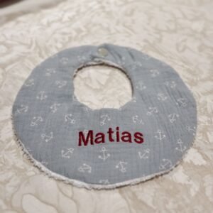 Babero personalizado estampado marinero