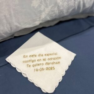 Pañuelo estampado dorado