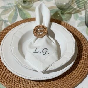 Servilleta personalizada gris