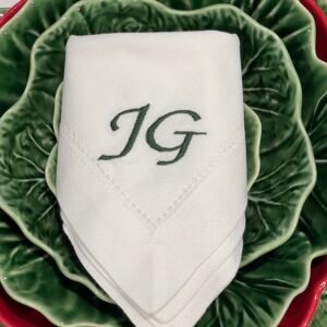 Servilleta verde personalizada